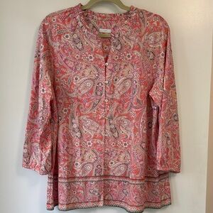 Paisley Pink Women's Top